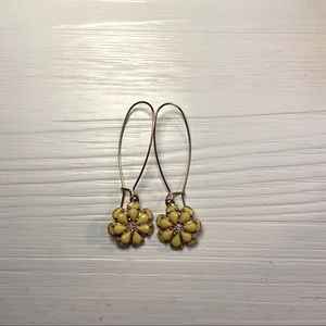 Cutest yellow flower earrings